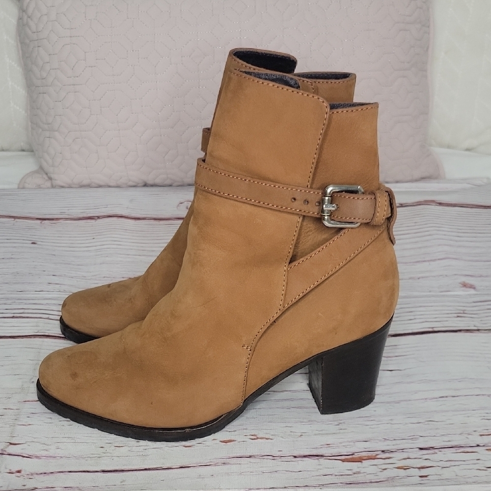 LK BENNETT LONDON Tan Ankle Boots with Buckle Detail Size 36 Or 6 - Picture 8 of 8